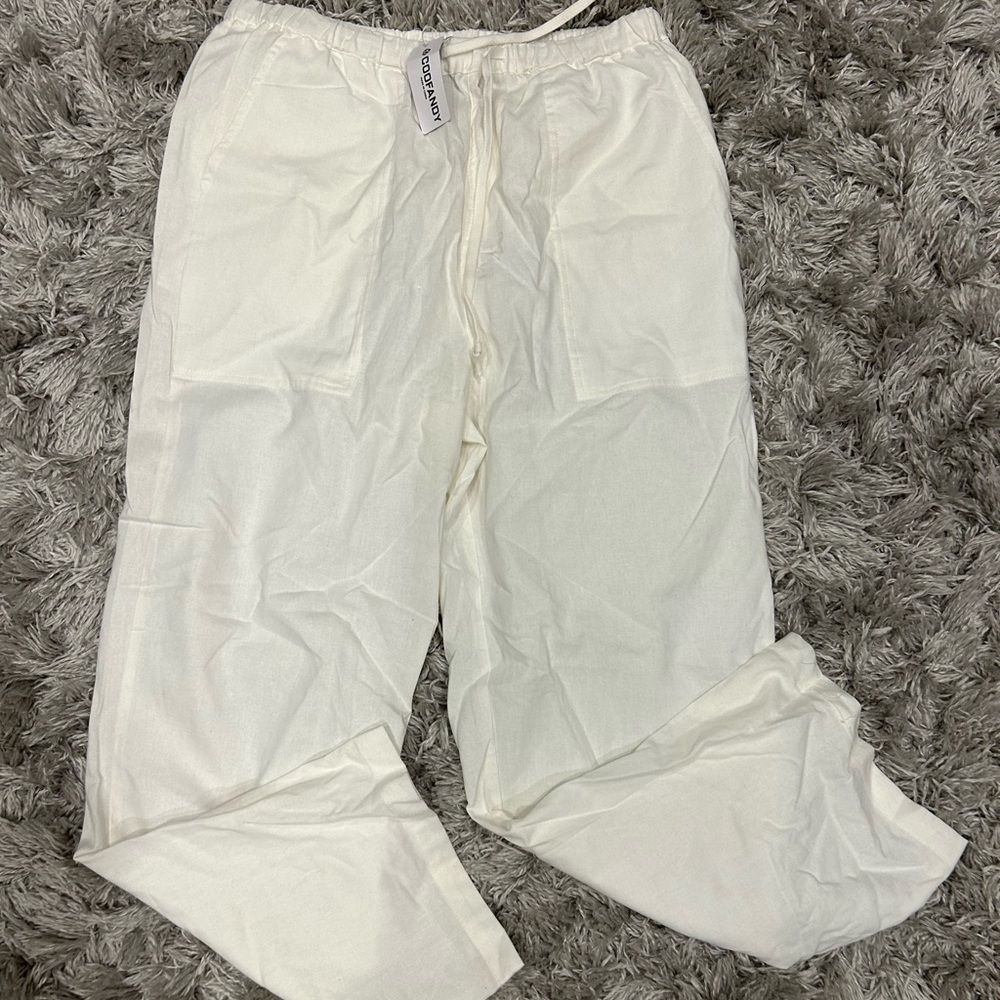 Relaxed linen beach pants